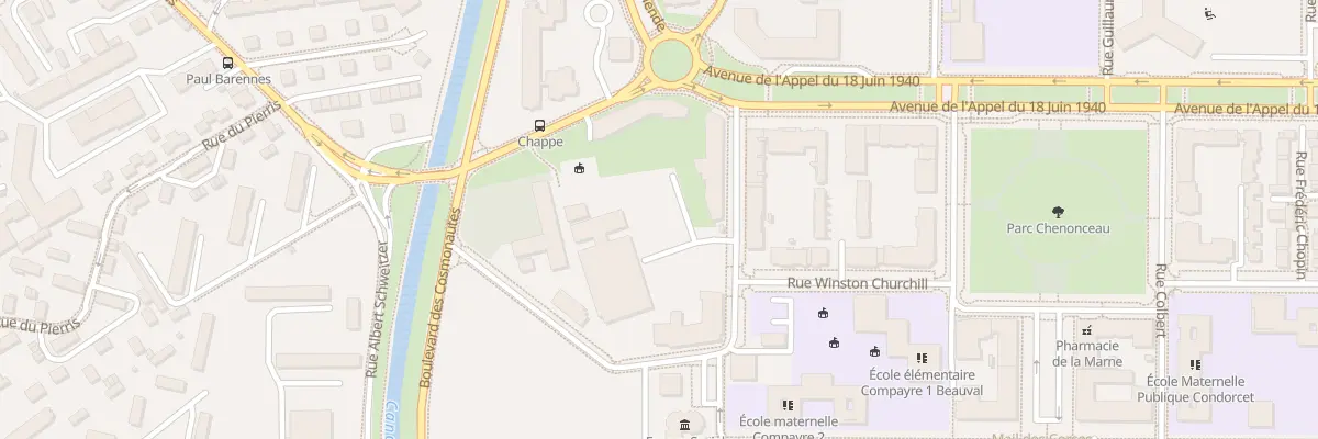 Plan du 2B Rue Pierre Clostermann à Meaux