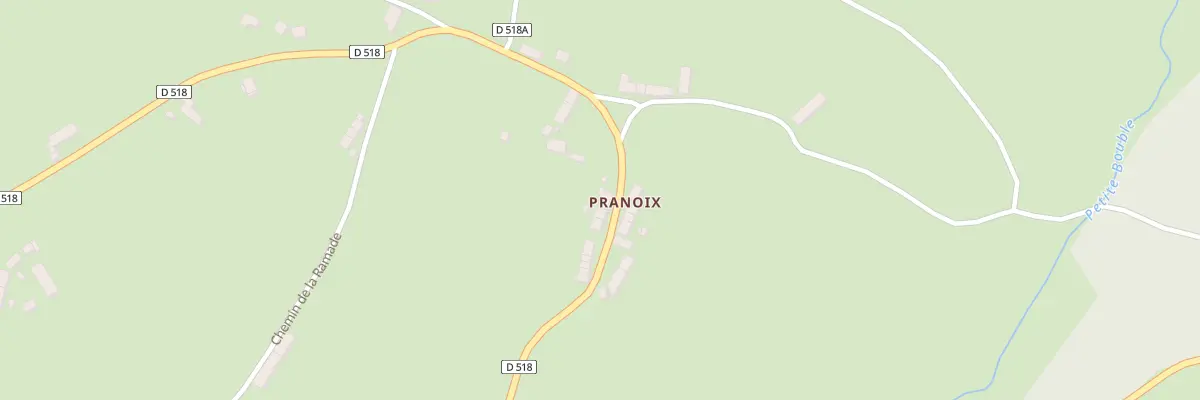 Plan du 14 Rte de Pranoix à Durmignat