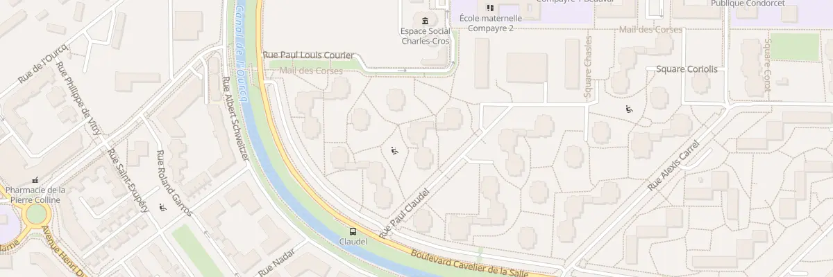 Plan du 2 Rue Paul Claudel à Meaux