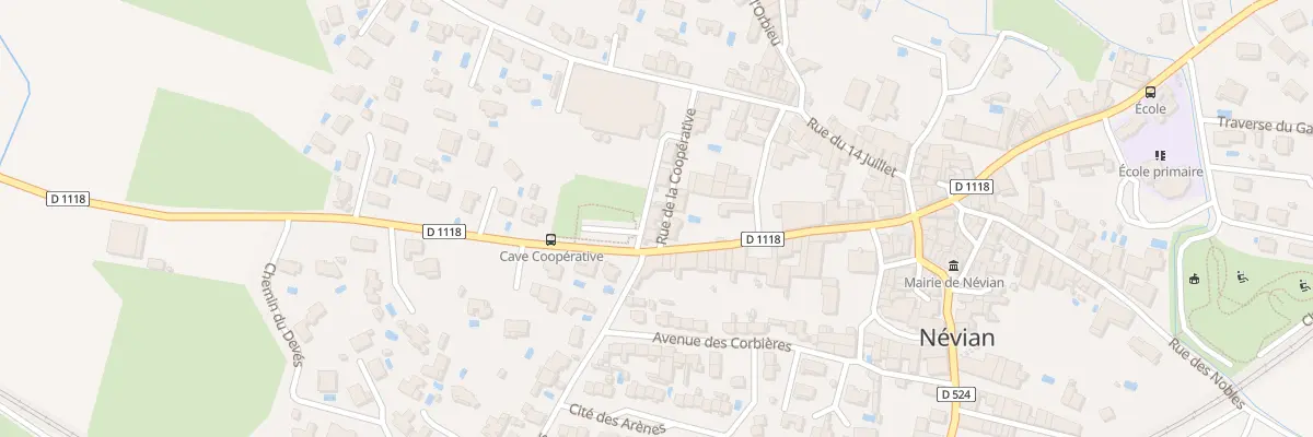 Plan du 1 Rue de la Cooperative à Névian