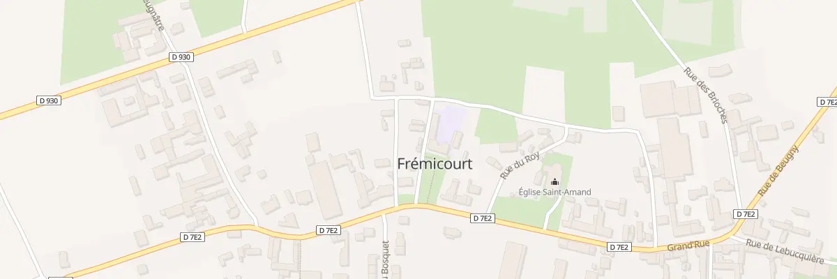 Plan du 2 Rue de la Mairie à Frémicourt