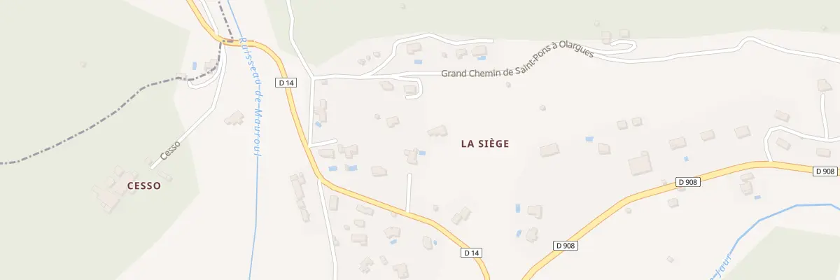 Plan du 5927F La Siege à Olargues