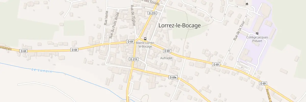 Plan du 12 Rue Emile Bru à Lorrez-le-Bocage-Préaux