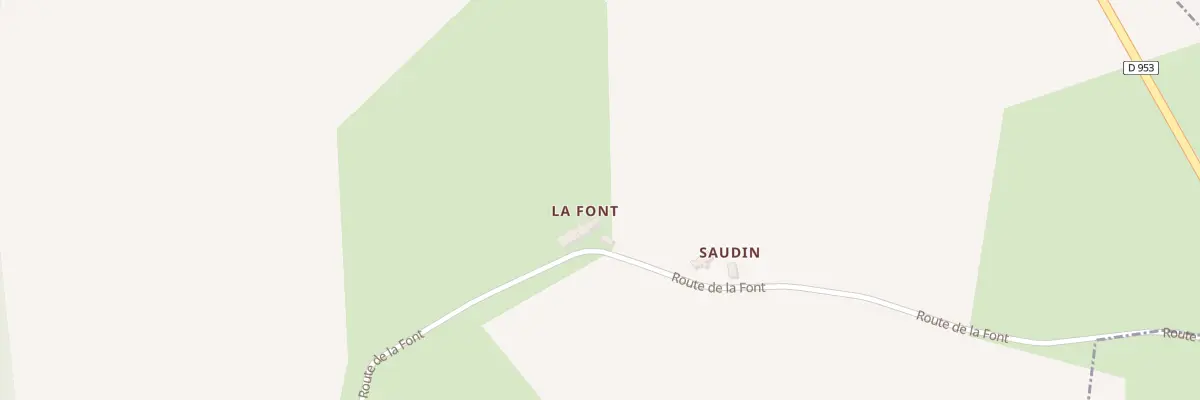 Plan du 630 Rte de la Font à Theneuille