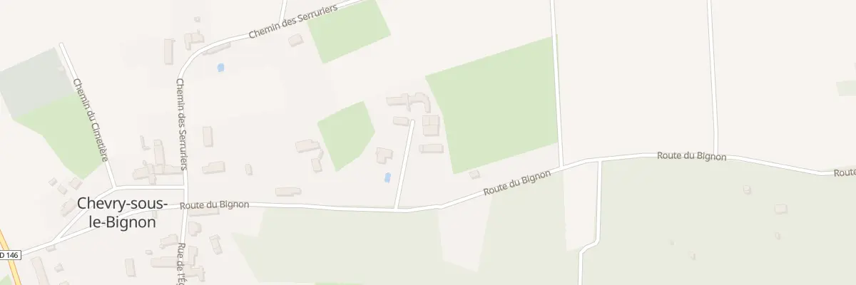 Plan du 9 Rte du Bignon à Chevry-sous-le-Bignon