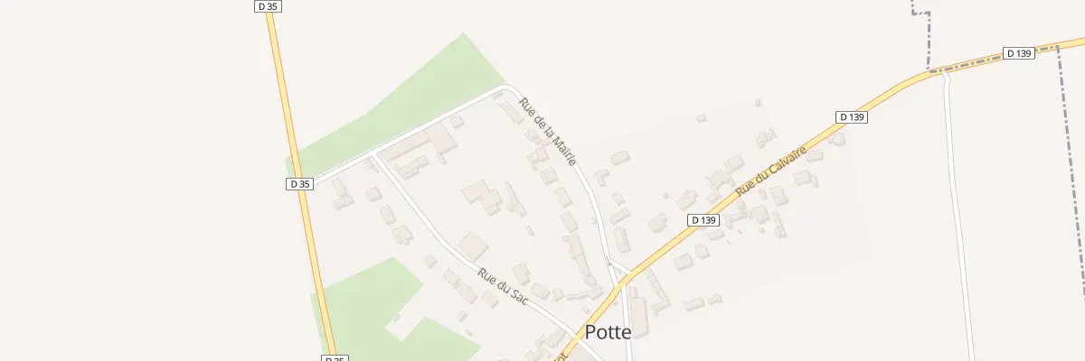 Plan du 9 Rue de la Mairie à Potte