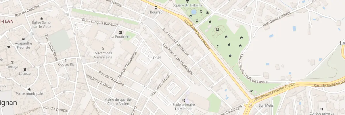 Plan du 18 Rue Michel de Montaigne à Perpignan