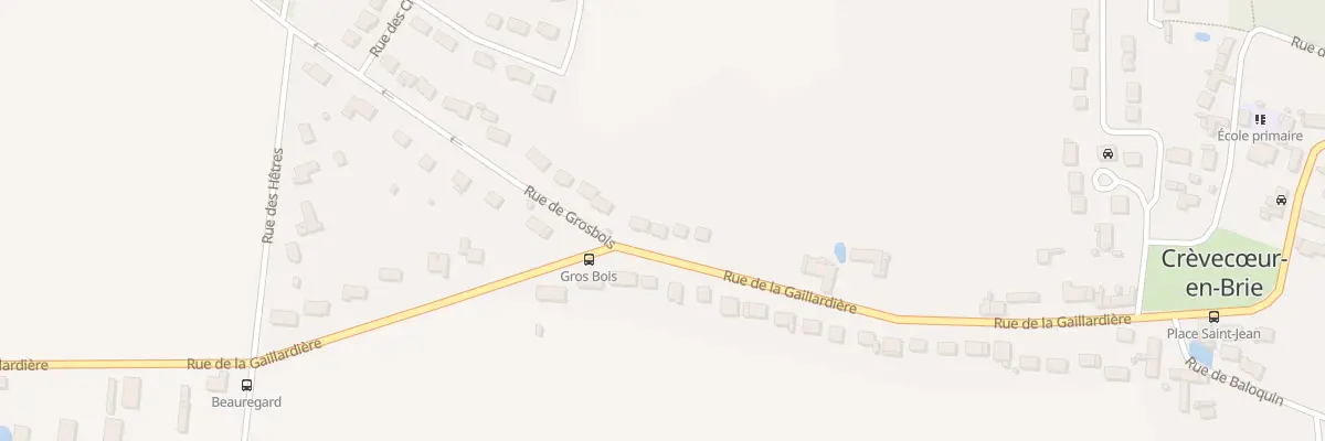Plan du 36 Rue de la Gaillardière à Crèvecœur-en-Brie