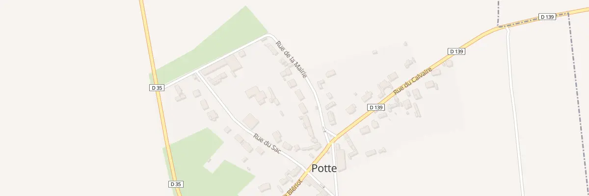 Plan du 7 Rue de la Mairie à Potte