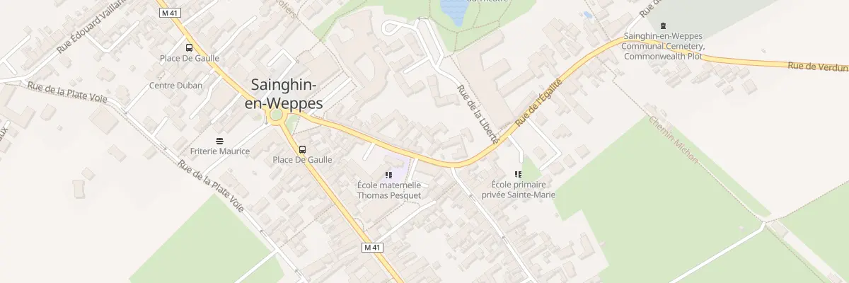 Plan du 24 Rue du Chevalier de la Barre à Sainghin-en-Weppes