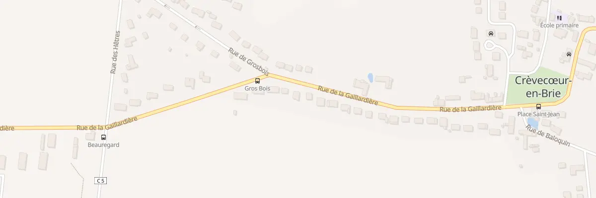 Plan du 35 Rue de la Gaillardière à Crèvecœur-en-Brie