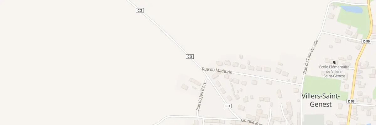 Plan du 2 Rue du Jeu d’Arc à Villers-Saint-Genest