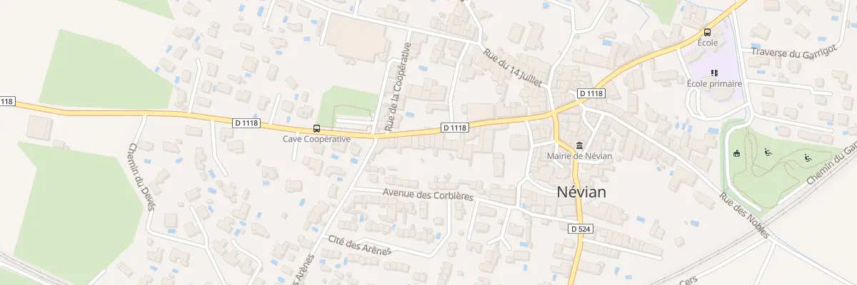 Plan du 17 Av de Villedaigne à Névian