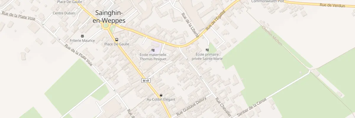 Plan du 33 Rue du Chevalier de la Barre à Sainghin-en-Weppes