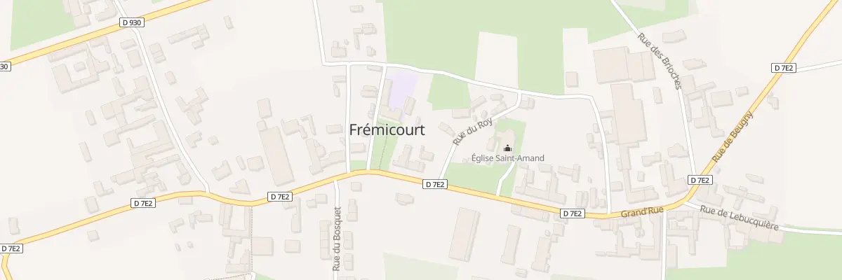 Plan du 12 Gr Grand Rue à Frémicourt