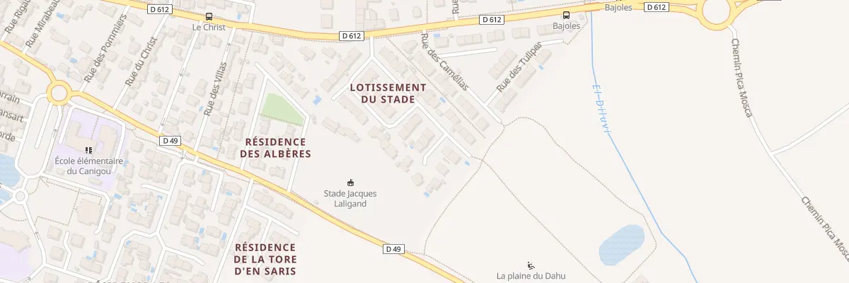 Plan du 3 Rue des Orchidees à Bages