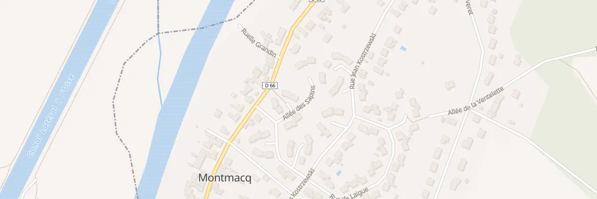 Plan du 1 All des Platanes à Montmacq