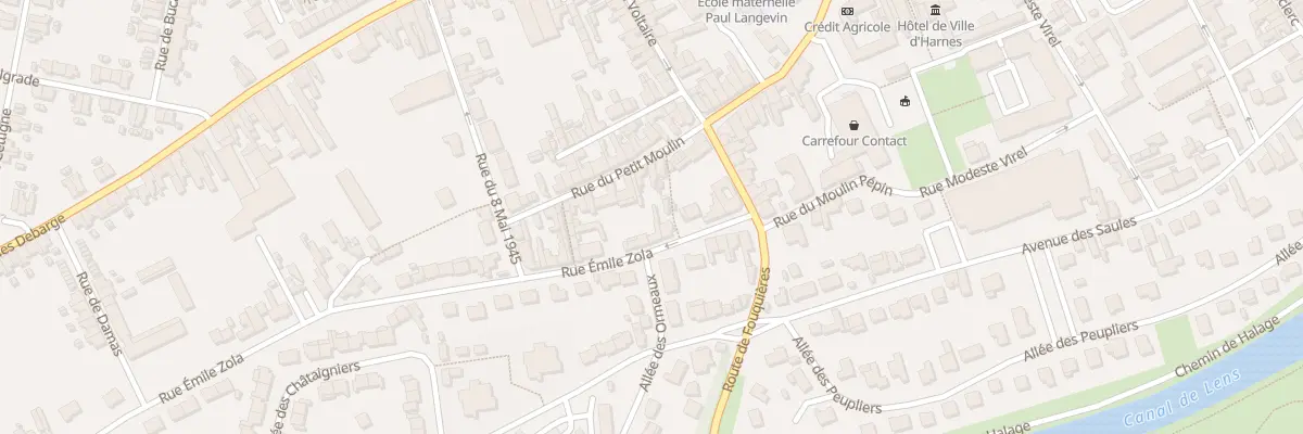 Plan du 9 Rue Emile Zola à Harnes