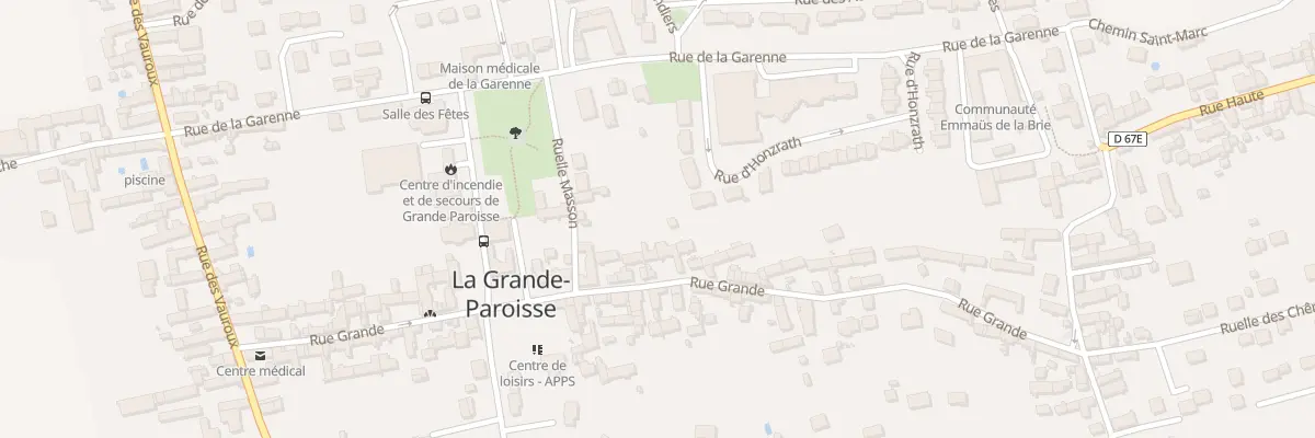 Plan du 43 Grande Rue à La Grande-Paroisse