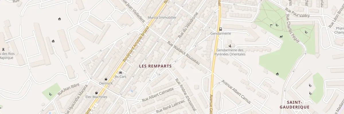 Plan du 43 Rue du Vélodrome à Perpignan