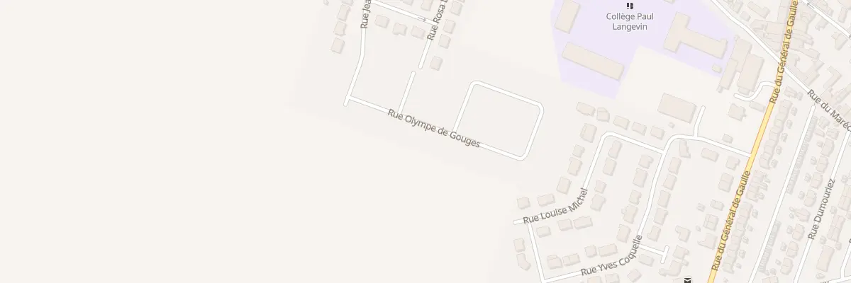 Plan du 93 Rue Olympe de Gouges à Rouvroy