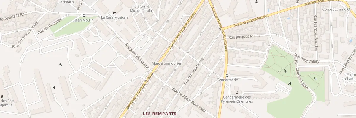 Plan du 34 Rue du Stadium à Perpignan