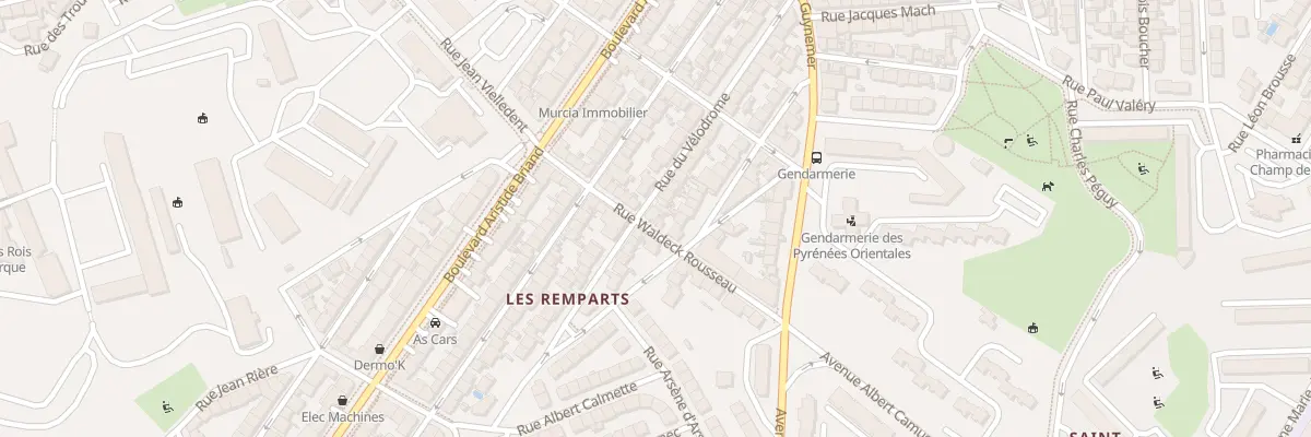 Plan du 39 Rue du Vélodrome à Perpignan