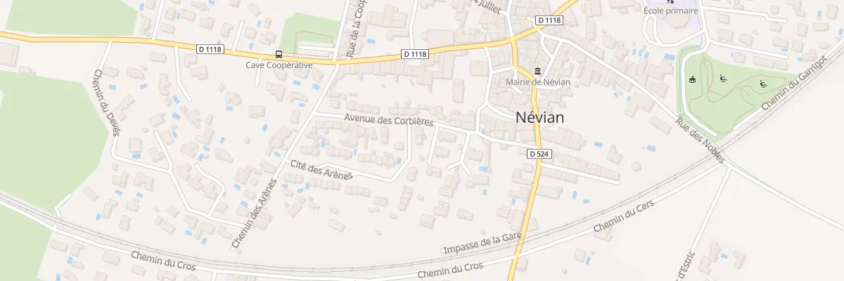 Plan du 11 Av des Corbieres à Névian