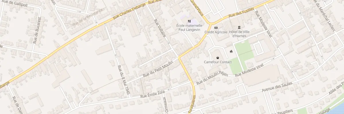 Plan du 4 Rue du Petit Moulin à Harnes