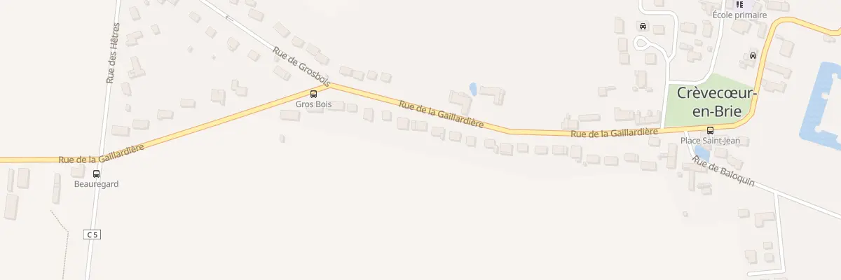 Plan du 29 Rue de la Gaillardière à Crèvecœur-en-Brie