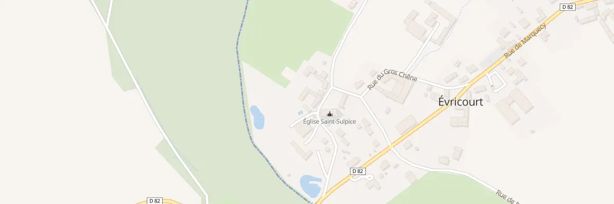 Plan du 180 Rue de l’Eglise à Évricourt