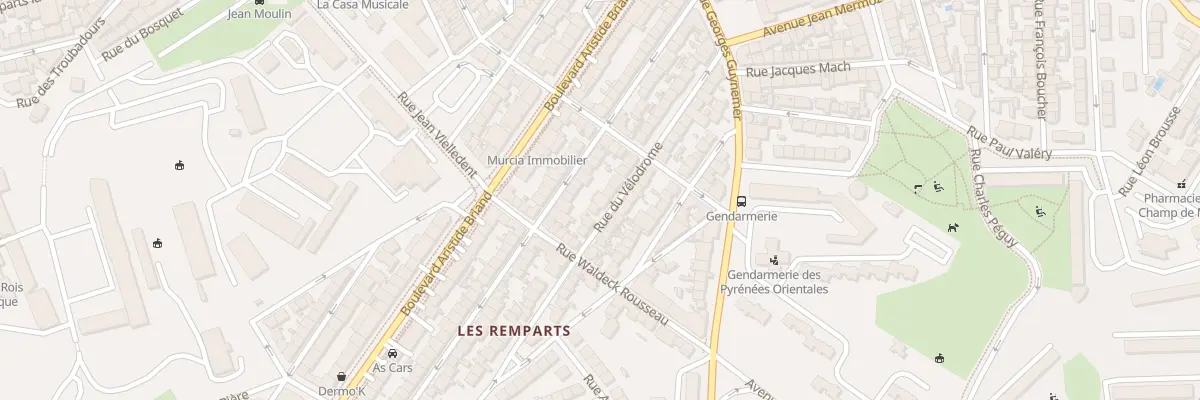 Plan du 30 Rue du Vélodrome à Perpignan