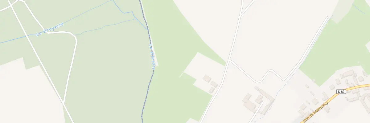 Plan du 125 Rue des Quennevaux à Évricourt