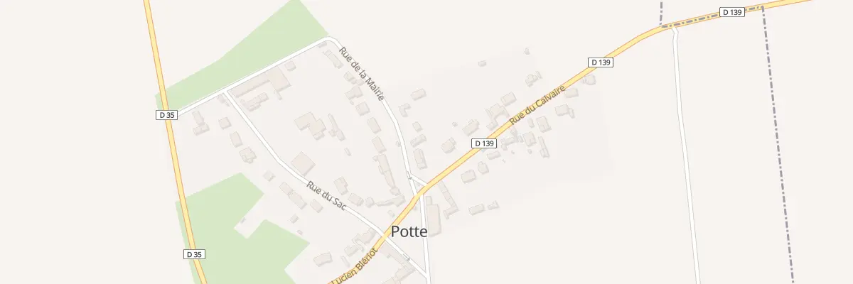 Plan du 2 Rue de la Mairie à Potte