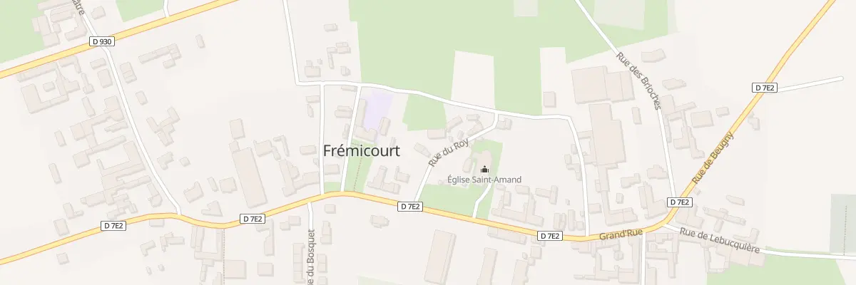 Plan du 2 Rue du Roy à Frémicourt