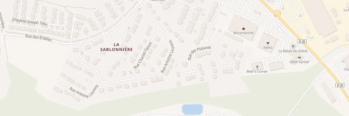 Plan du 15 Rue Antoine Laurens à Crépy-en-Valois