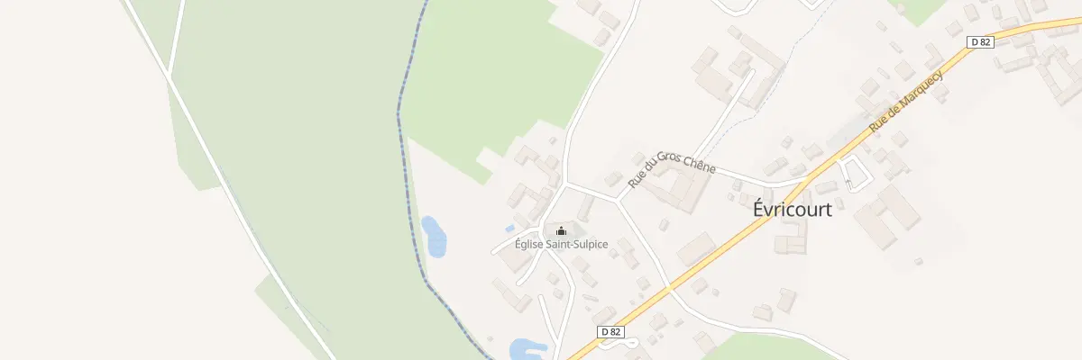 Plan du 150 Rue de l’Eglise à Évricourt