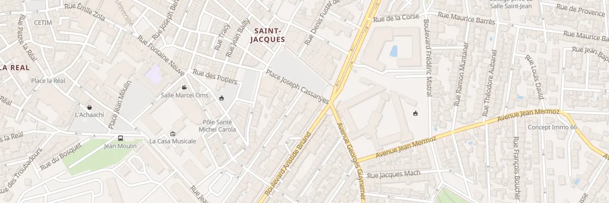 Plan du 1 Rue Louis Beguin à Perpignan