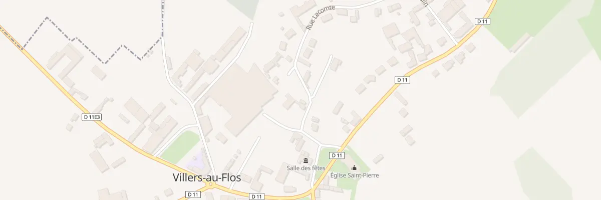 Plan du 11 Rue le Comte à Villers-au-Flos