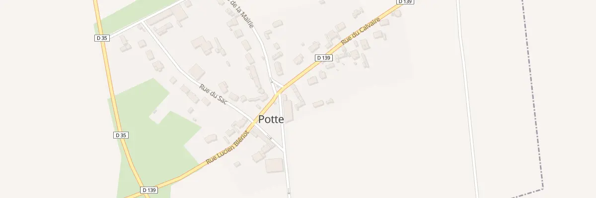 Plan du 2 Rue du Calvaire à Potte