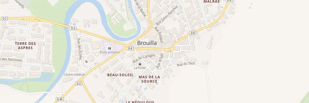 Plan de Av Jean Moulin à Brouilla