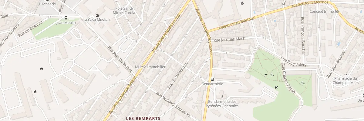 Plan du 22 Rue du Vélodrome à Perpignan