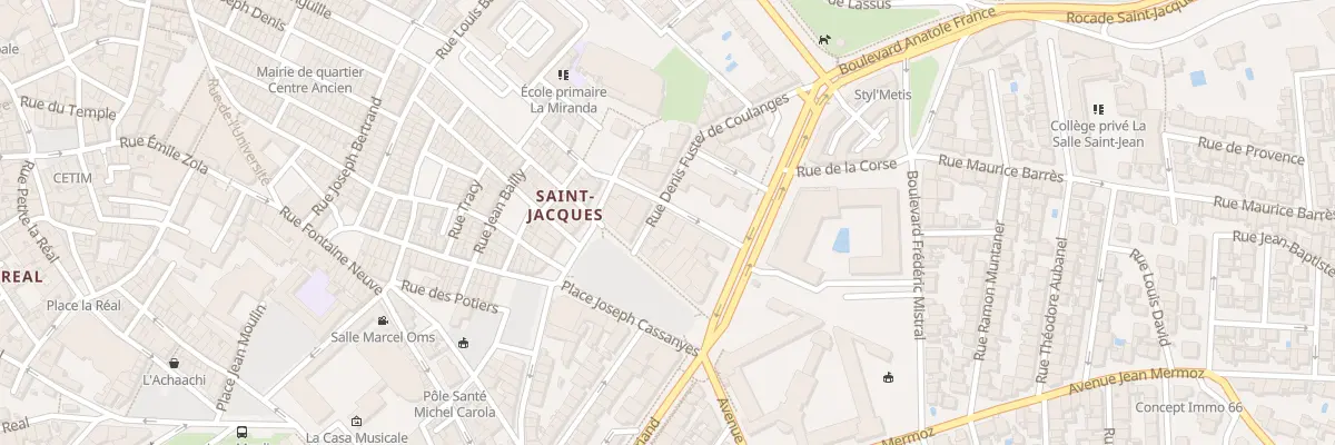 Plan du 6 Rue Fustel de Coulanges à Perpignan