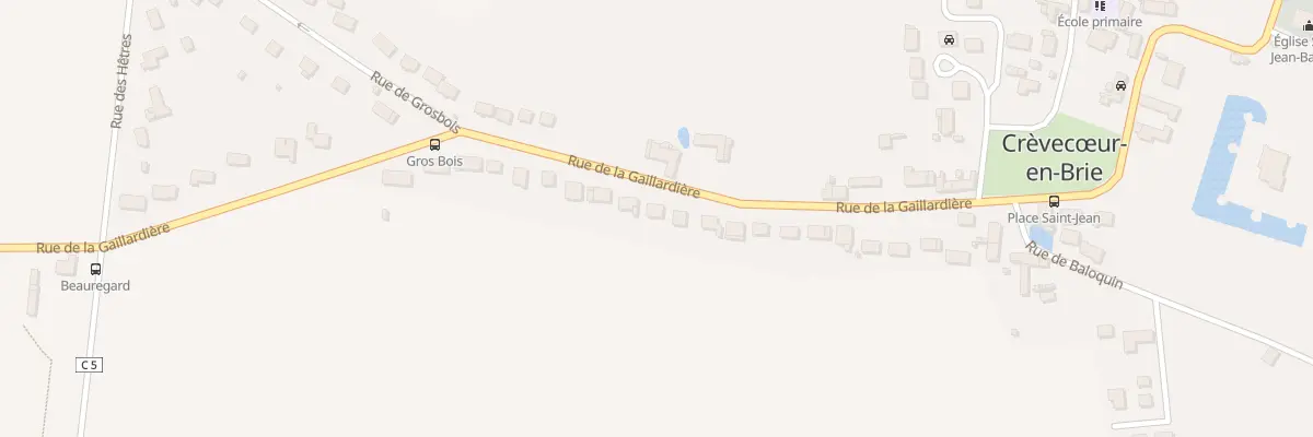 Plan du 25 Rue de la Gaillardière à Crèvecœur-en-Brie