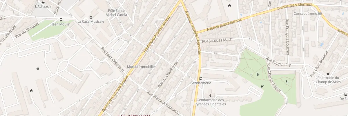 Plan du 20 Rue du Vélodrome à Perpignan