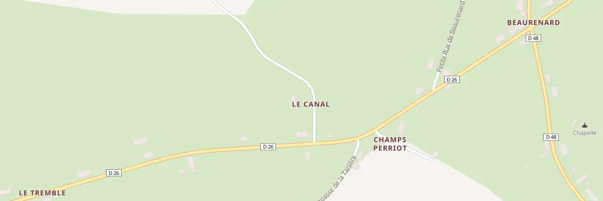 Plan du 73 Le Canal à Saint-Hilaire-de-Gondilly