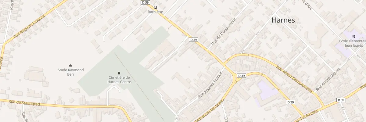 Plan du 22 Av Barbusse à Harnes