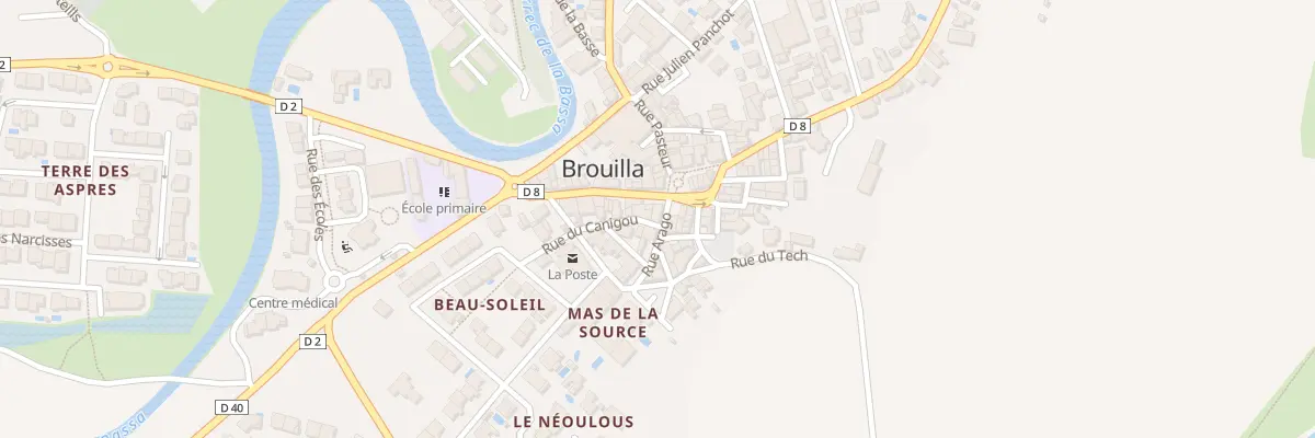 Plan du 4 Rue Arago à Brouilla