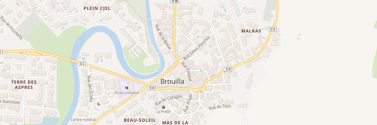 Plan du 80 Rue Julien Panchot à Brouilla