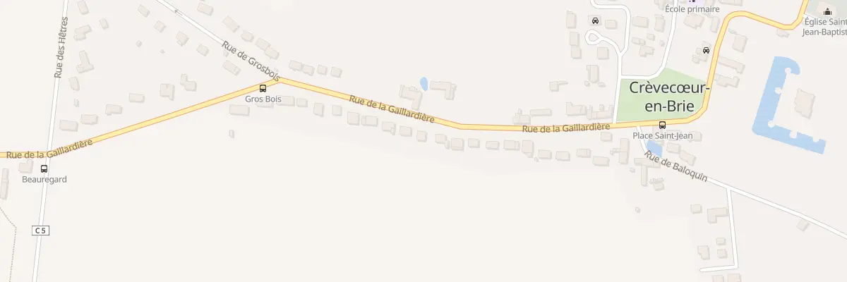 Plan du 23 Rue de la Gaillardière à Crèvecœur-en-Brie